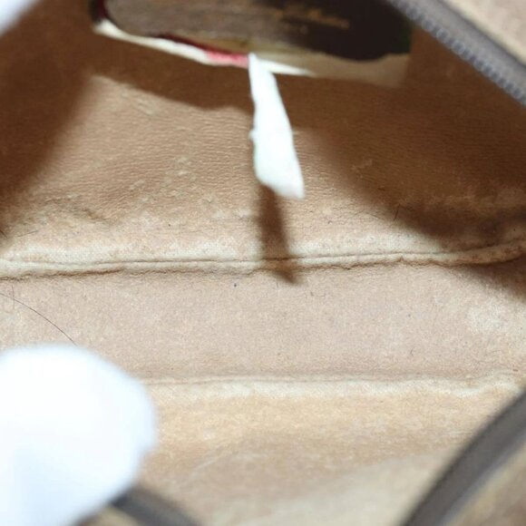 GUCCI GG Supreme Web Sherry Line Shoulder Bag PVC Beige Red 89 02 066 Auth 84927 - Picture 13 of 16